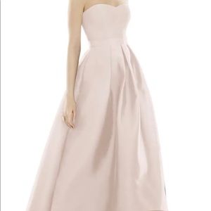 Alfred Sung Strapless High/Low Ballgown